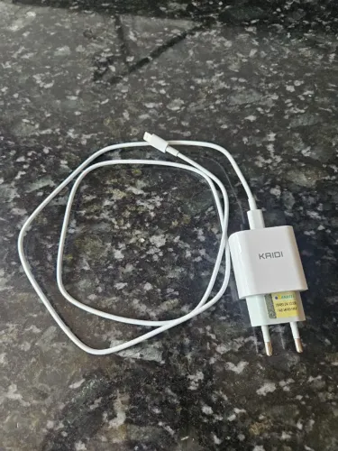 Carregador Turbo 20W USB-C LTNG Kaidi Compativel com iPhone 8 a 14 Pro Max Branco