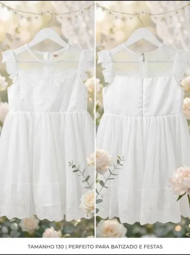 Vestido para batizado e festa