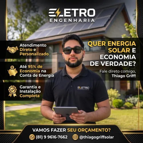 PLACA SOLAR - Orçamento, instalação e manutenção
