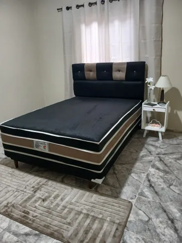 Cama Casal muito confortável. Excelente condições de entrega