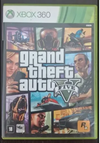 Jogo GTA 5 Xbox 360 - CD Original Mídia Física