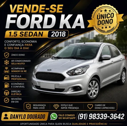 Ford KA+ Sedan 1.5 16V Flex 4P 2018