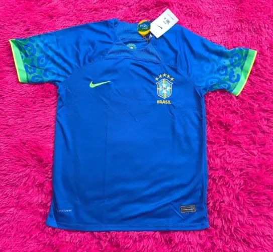 Camisa do Brasil Azul Seleção Brasileira Linha Premium Torcedor Masculino