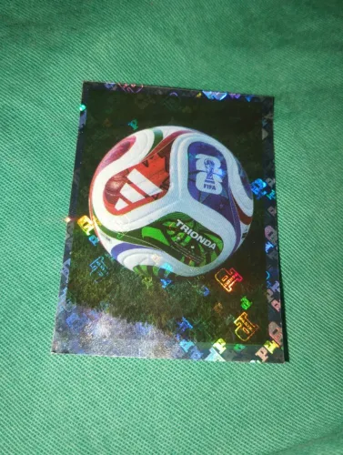 Figurinha da brilhante da bola da copa do mundo
