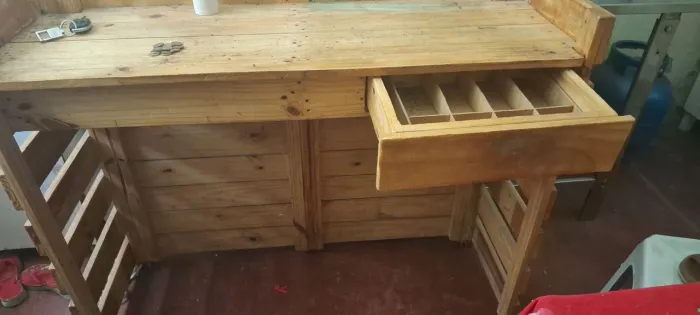 Balcão de madeira  Palite ...