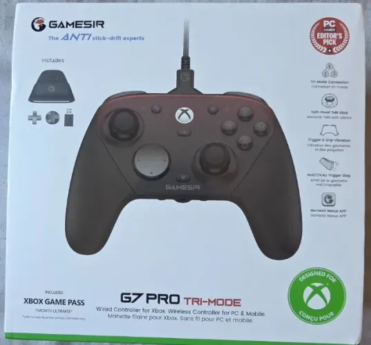 Controle Gamesir G7 Pro Xbox séries X/S - PC Branco - Preto - Original - Lacrado