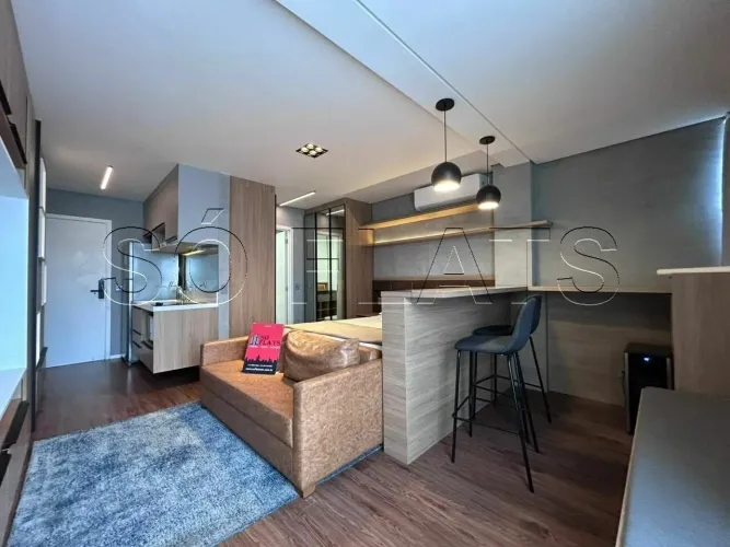 Studio mobiliado para locação 31m² com vaga na R Melo Alves Cerqueira César próximo ao Met