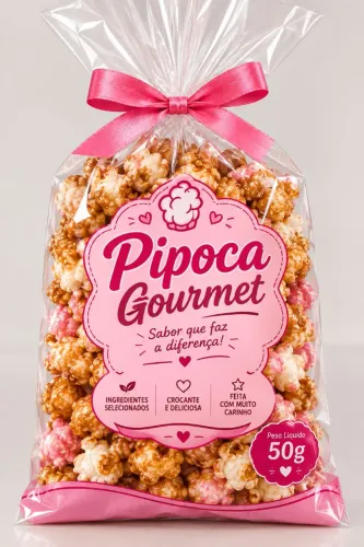 Pipoca gourmet para festa de aniversário lembrancinhas