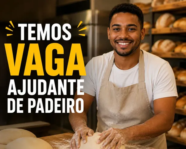 Vaga auxiliar prático padeiro