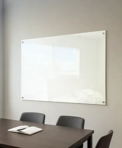 Quadro/Lousa de vidro - Branco leitoso