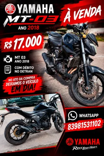 Moto MT03 para vender rápido