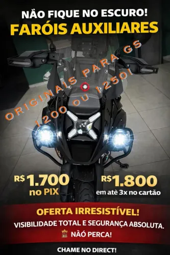 FARÓIS AUXILIARES BMW GS 1200/1250 