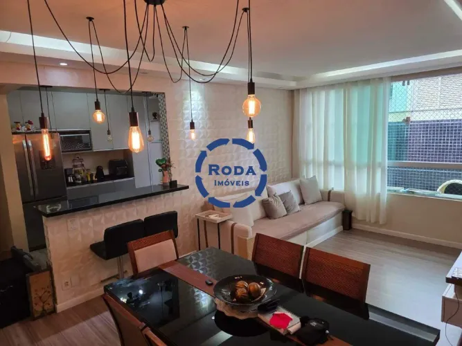 Apartamento 3 dormitórios de frente no Gonzaga (Santos) com 1 vaga | 112m²