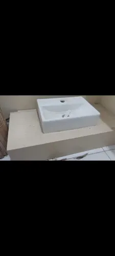 Bancada de pia de banheiro 90x42 tope