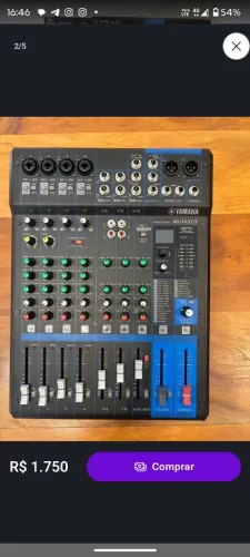 Mesa de som Yamaha MG10XUF