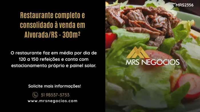 Restaurante completo e consolidado à venda em Alvorada/RS - 300m²