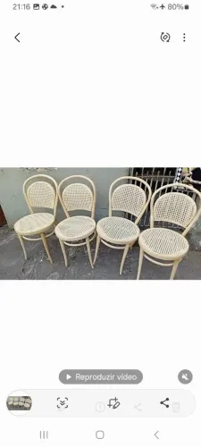 Conjunto de 4 Cadeiras Thonet