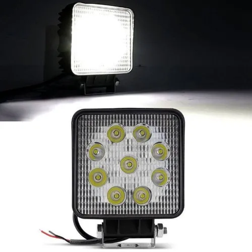 Farol De Milha Led 27w 12v / 24v Automotivo 1 Unid Refletor Led 12v  24v