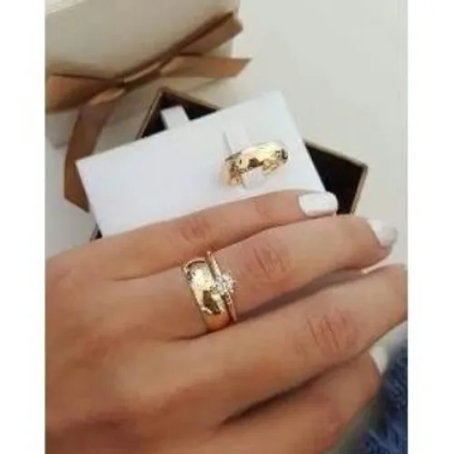 Par de Alianças Casamento / Noivado Acompanha o Anel - entrega imediata