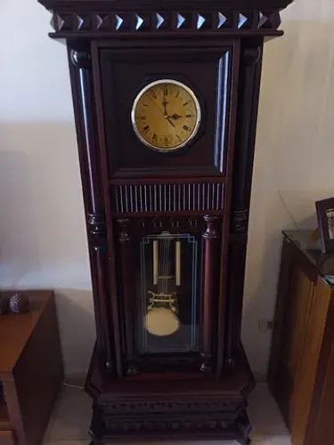 Exclusivo Relógio Pedestal Artesanal Para Decoração