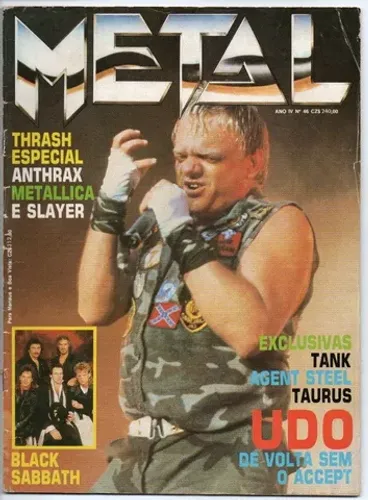 Revista Metal 46 Raridade Peça de Colecionador capa UDO