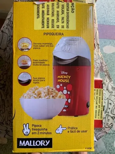 LACRADA Pipoqueira elétrica 220V Mallory Mickey Mouse