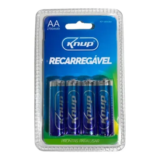 Pilha Recarregável AA 4UND Knup KP-4800AA - WZetta