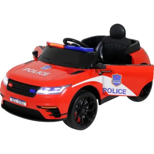 Carrinho Elétrico Infantil de Polícia Drift 12V Vermelho Pronta Entrega