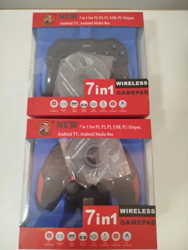 02 Controles Sem Fio Usb Enoy - 7 Em 1 - 01 (UM) Com defeito - Leiam