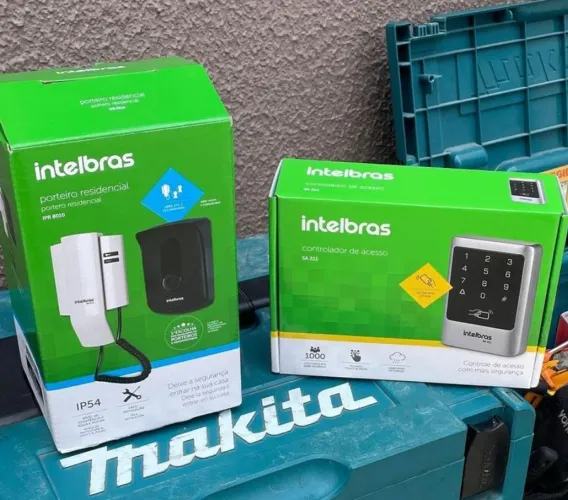 Interfone e vídeo porteiro intelbras 