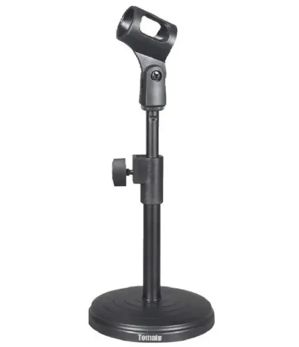 Pedestal Suporte Microfone Mesa Studio Youtube Rádio Tripé