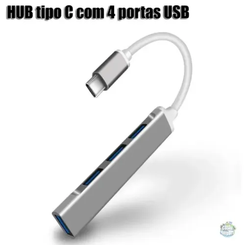 Hub tipo C com 4 portas Usb