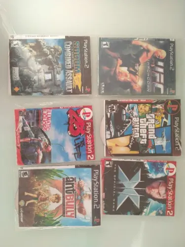 lote com 22 jogos de playstation 2 - favor ler anúncio
