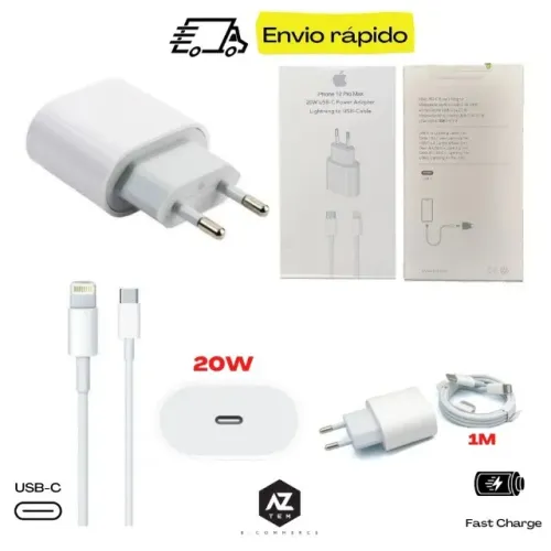 Carregador de Iphone Completo 20w