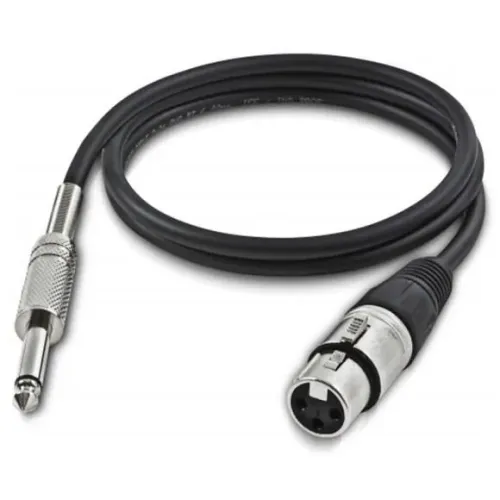 Cabo P10 Mono E Xlr Canon Fêmea 5 Metros Alta Qualidade MCB015 - Tomate