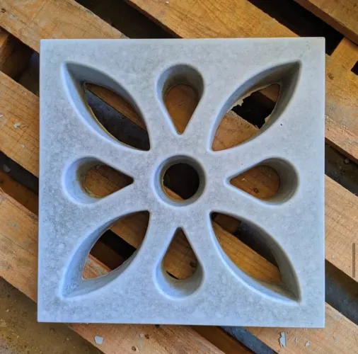 Tijolo de concreto decorativo - cobogo Flor