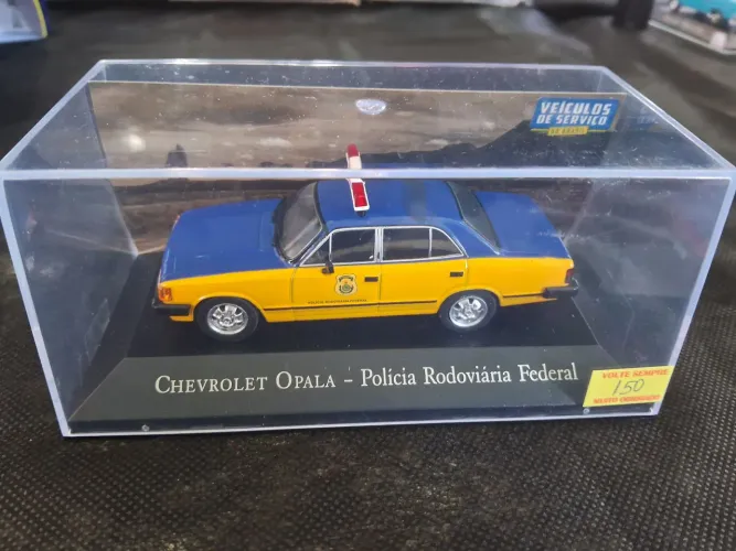 Miniatura Chevrolet Opala Polícia Rodoviário Escala 1/43