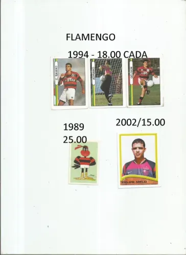 FIGURINHAS - botafogo - flamengo - vasco - preços nas fotos