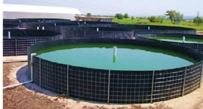 Tanque Circular Reservatório de Água 26 Mil Litros Geomembrana Pead 800 micras