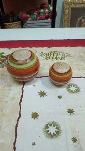 PROMOÇÃO!  Esferas japonesas de cerâmica  nerikomi - 11cm e 07cm  