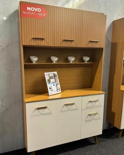Armário de Cozinha Kit Lívia 1,10m -Produto Novo Entrega Rápida