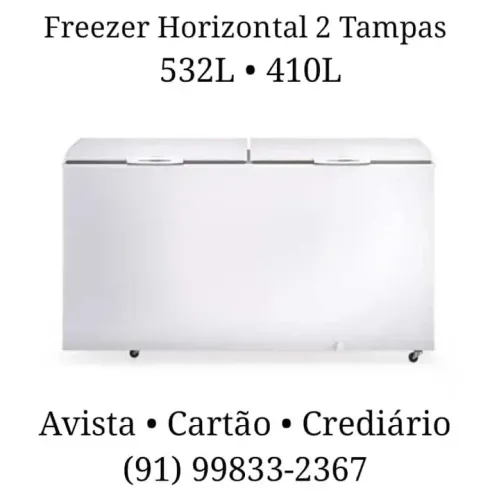 Crediario - Freezer Horizontal 2 Tampas (532L / 410L)