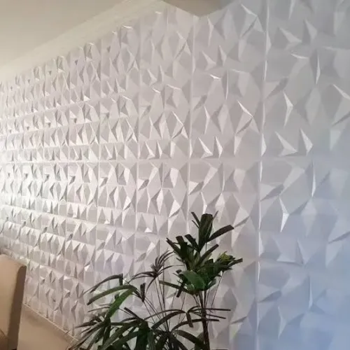 Placa 3D Decorativo Branco - Transforme Seu Ambiente!