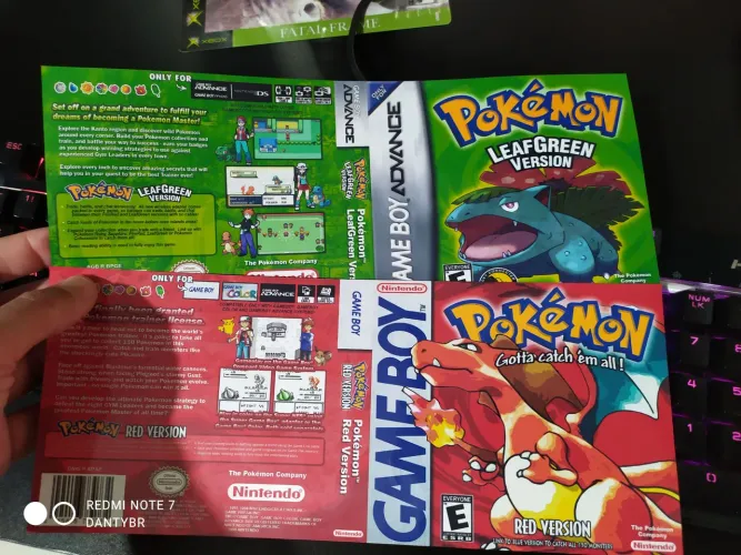 5 Encartes Impressos - Pokemon - A sua escolha