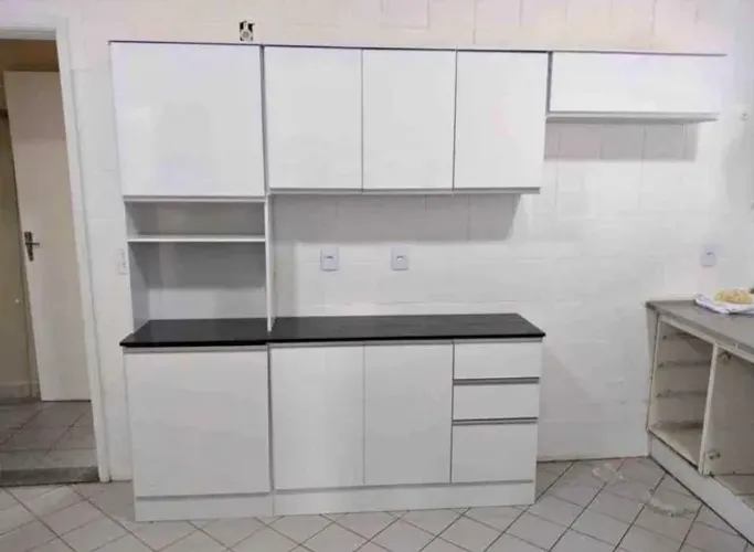 Armário de Cozinha Novo 8 Portas Branco