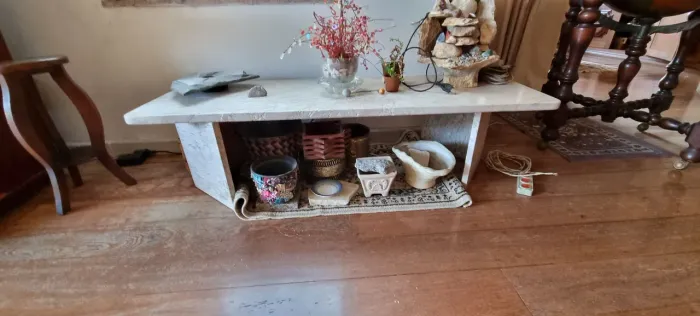 Mesa de centro em mármore puro 