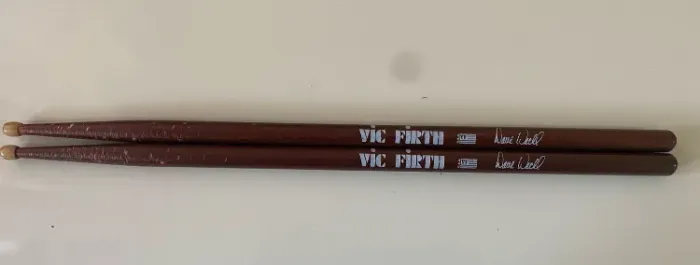 Baqueta Signature Dave Weckl original sdw com ponta de madeira