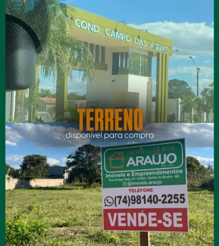 TERRENO Á VENDA - CONDOMÍNIO CAMPO DAS ÁGUAS
