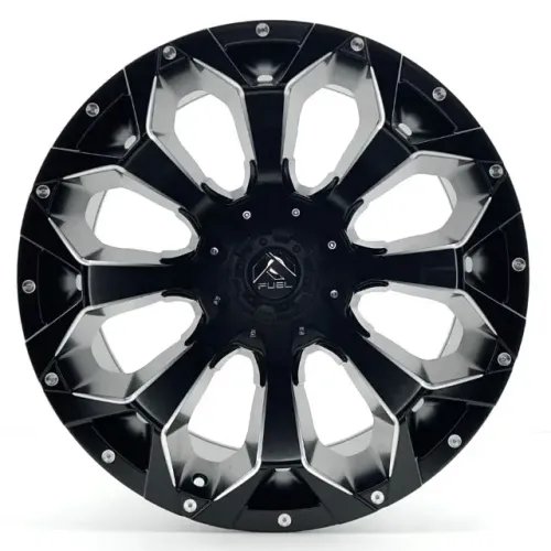 JOGO DE RODAS FUEL OFF ROAD 1-PIECE ASSAULT (D546) ARO 20X10 PRETO ACETINADO
