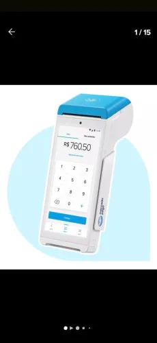 Máquina de débito e crédito M. Pago. 